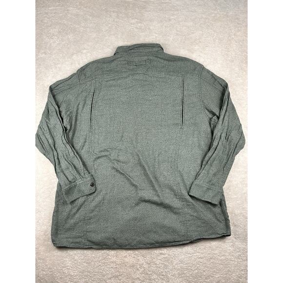 Duluth Trading Mens Free Swinging Twist Shirt 2XL Tall Green Relaxed Fit - Picture 2 of 7
